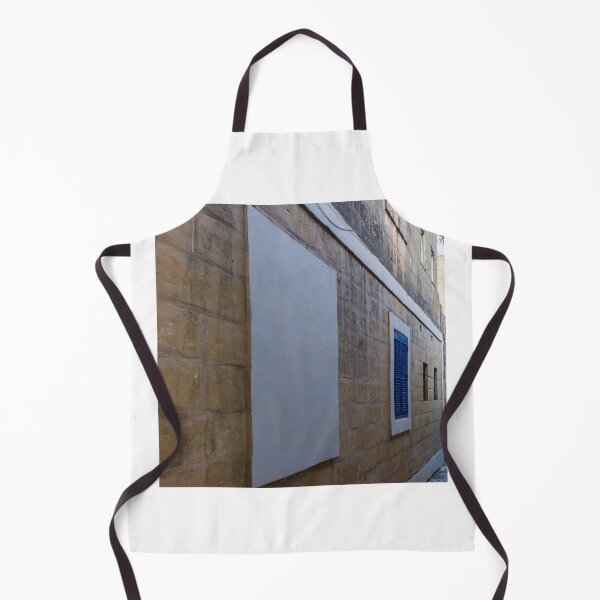 Item preview, Mediterranean Stone Alley With Blue Shutter Window, Textured Plaster and Narrow Passage designed and sold by Nmallia.