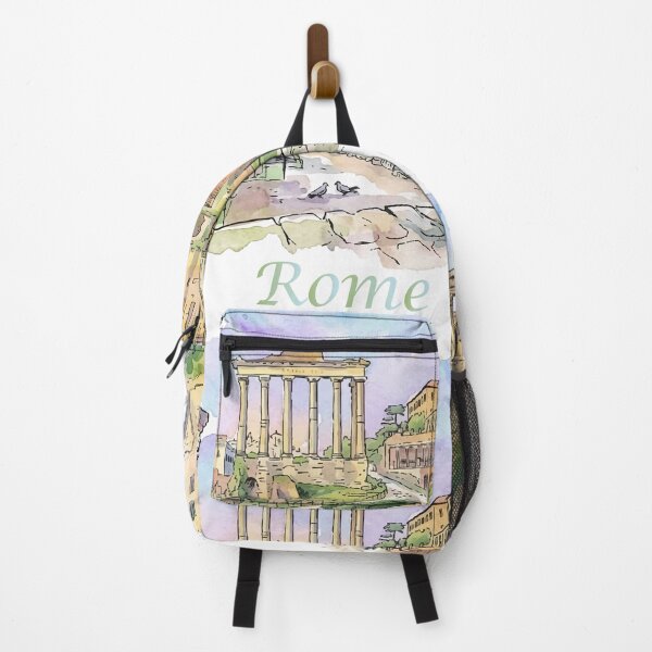 Item preview, Rome Italy Roman Forum Arch Watercolor Art designed and sold by NareArt.