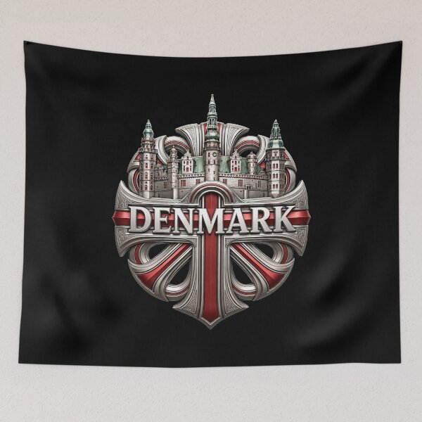 Item preview, Denmark Danish Flag Design, Denmark Flag Shirt, Danish Pride, Nordic Cross Flag, Copenhagen Denmark, Scandinavian Heritage, Viking Culture, National Pride Graphic designed and sold by Typologystudios.