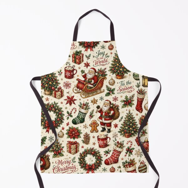 Item preview, Vintage Christmas Collage Pattern designed and sold by Military Insignia Products.