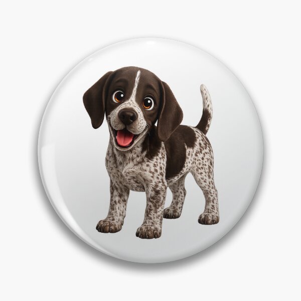Item preview, Cute German Shorthaired Pointer Puppy Illustration  designed and sold by BackgroundND.