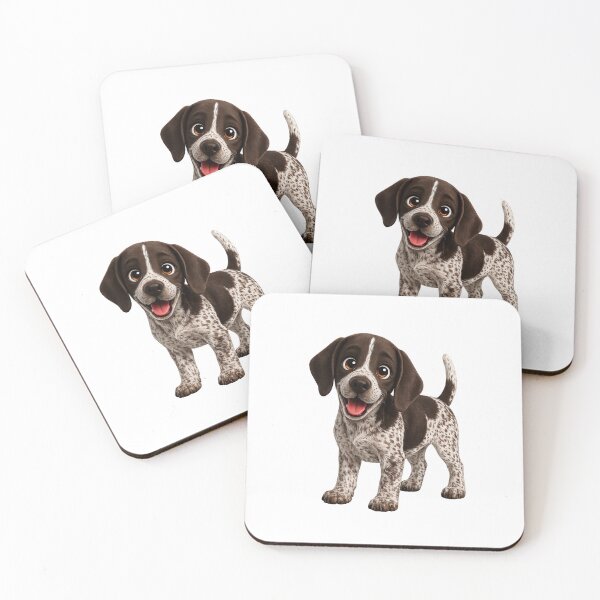Item preview, Cute German Shorthaired Pointer Puppy Illustration  designed and sold by BackgroundND.