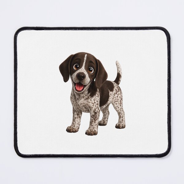Item preview, Cute German Shorthaired Pointer Puppy Illustration designed and sold by BackgroundND.