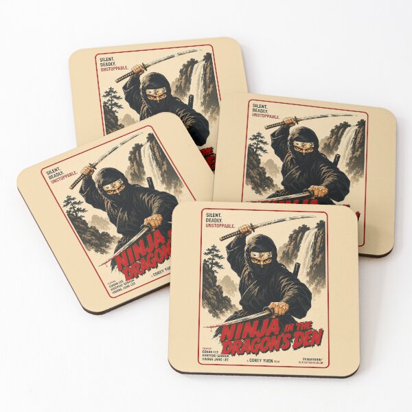 Item preview, Ninja in the Dragon's Den Vintage Ninja Movie Poster Art designed and sold by obstinator.