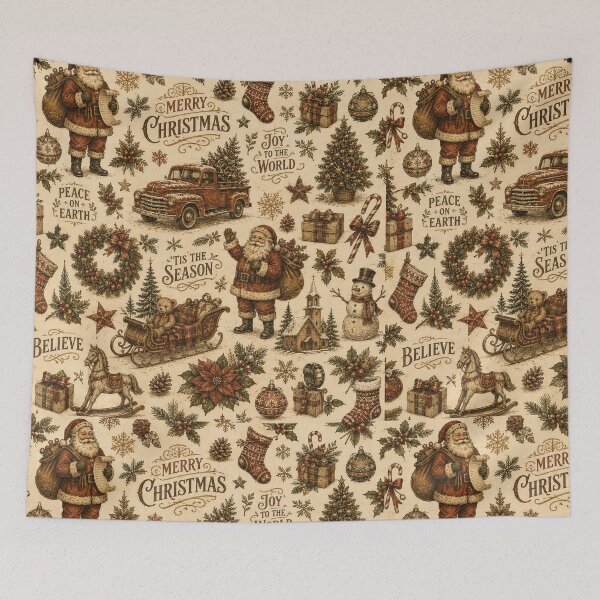 Item preview, Vintage Christmas Joy Pattern designed and sold by Military Insignia Products.