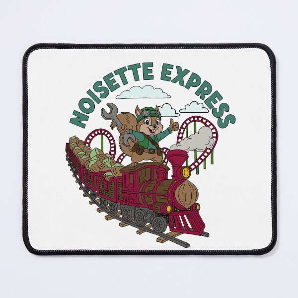 Item preview, Noisette Express Logo Illustration - Nigloland Family Ride (Theme Park Fan Art) designed and sold by FoolishDreamers.