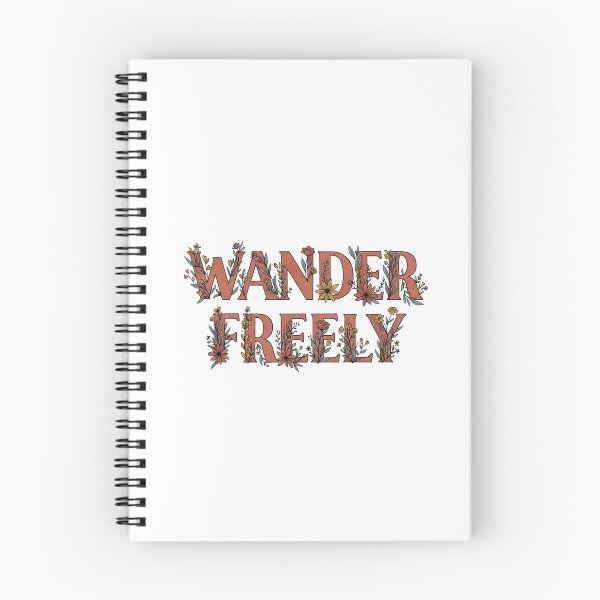 Item preview, Wander Freely – Wildflower Boho Lettering Design designed and sold by Dzblack.