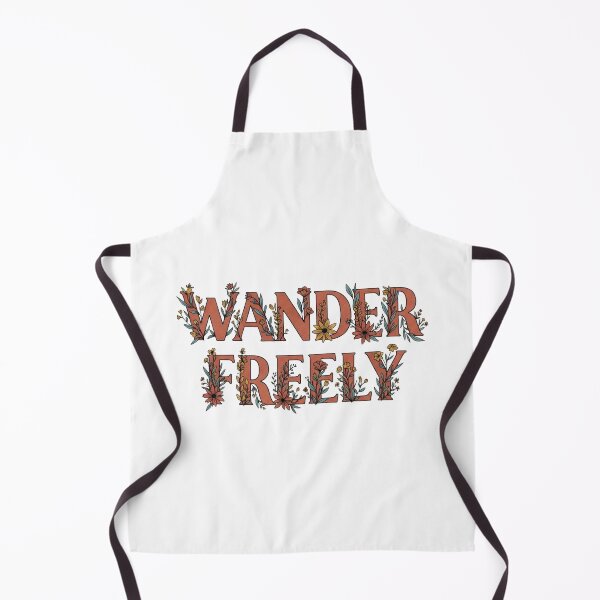 Item preview, Wander Freely – Wildflower Boho Lettering Design designed and sold by Dzblack.