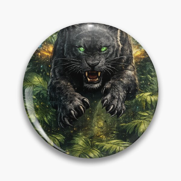 Item preview, Black Panther Jungle Leap Fury designed and sold by CodePaws Creations.