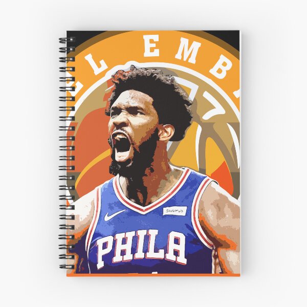 Item preview, Joel Embiid Basketball Portrait Artwork with Circular Typography Graphic Design designed and sold by Zigmak.