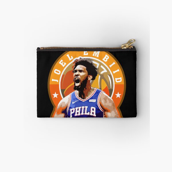 Item preview, Joel Embiid Basketball Portrait Artwork with Circular Typography Graphic Design designed and sold by Zigmak.