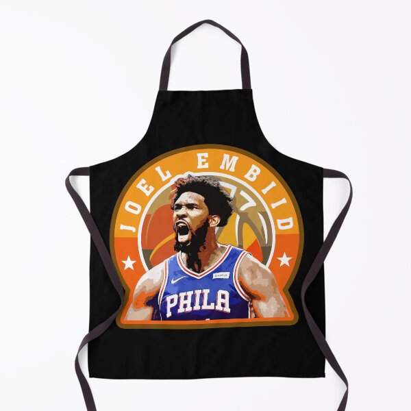 Item preview, Joel Embiid Basketball Portrait Artwork with Circular Typography Graphic Design designed and sold by Zigmak.