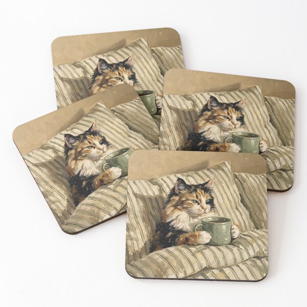 Item preview, Cat in bed  designed and sold by LinaDesign Store.