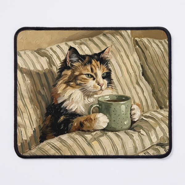 Item preview, Cat in bed designed and sold by LinaDesign Store.