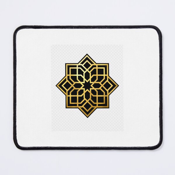 Item preview, Luxury Gold Islamic Geometric Star Pattern | 8-Point Khatim | Premium Islamic Wall Art designed and sold by DesertInkArt.