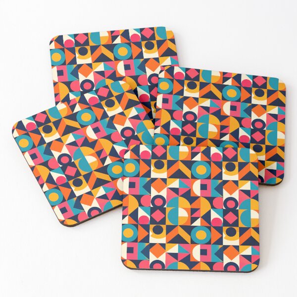 Item preview, Vivid Geometric Mosaic Pattern Mid Century Abstract Graphic Tee designed and sold by TM DESIGNS AND MORE.