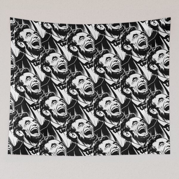 Item preview, Abraham Lincoln Laughing Hysterically Pattern designed and sold by tinydumbempire.