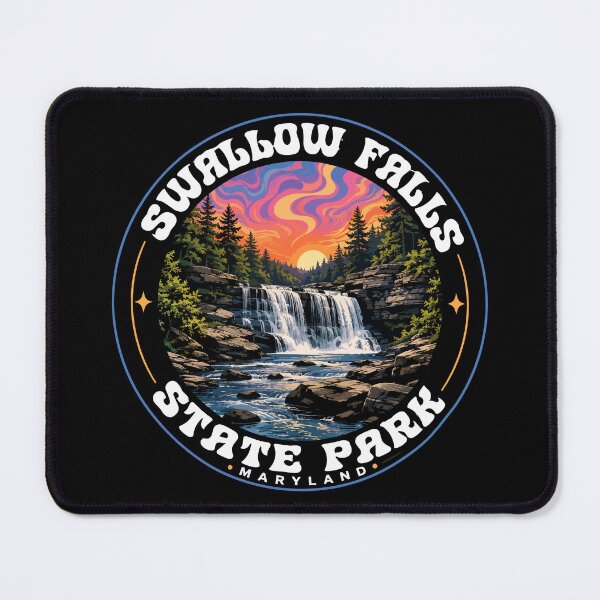 Item preview, Swallow Falls State Park Maryland Trippy Art designed and sold by TomFrontierArt.