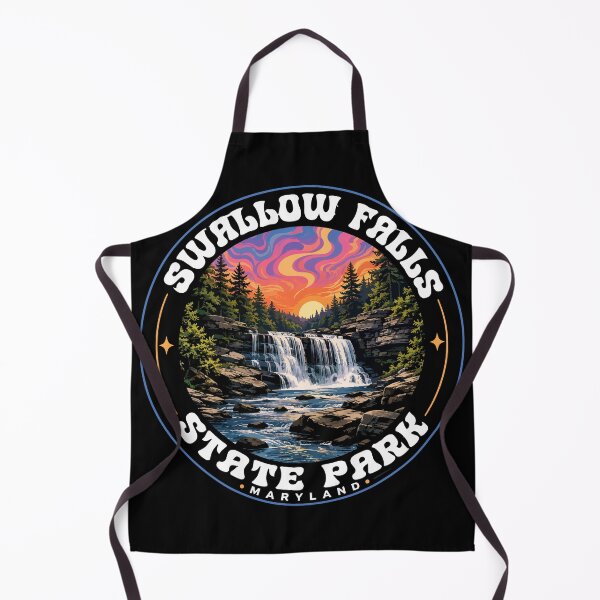 Item preview, Swallow Falls State Park Maryland Trippy Art designed and sold by TomFrontierArt.