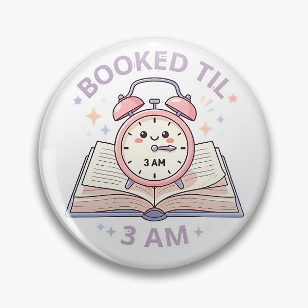Item preview, Booked Til 3 AM - Reader Clock & BookTok Kawaii designed and sold by AlruanceStudio.