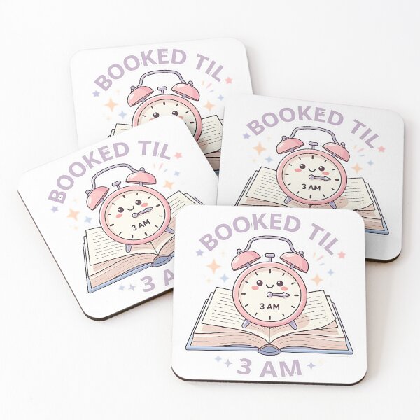 Item preview, Booked Til 3 AM - Reader Clock & BookTok Kawaii designed and sold by AlruanceStudio.