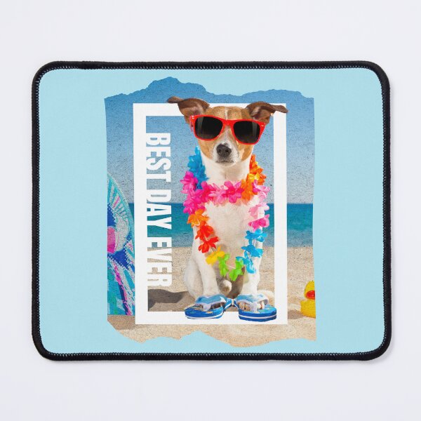 Item preview, Best Day Ever Beach Dog | Funny Summer Vacation Dog Design designed and sold by Randomnessy.