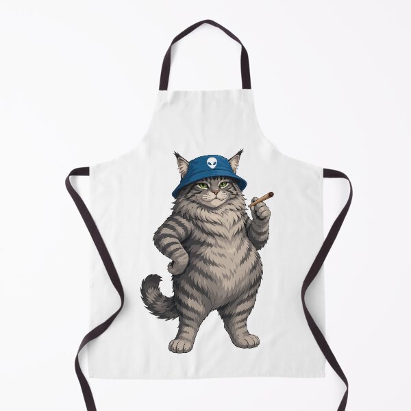 Item preview, Maine Coon Cat with Alien Bucket Hat Cool Art designed and sold by StudioDWS.