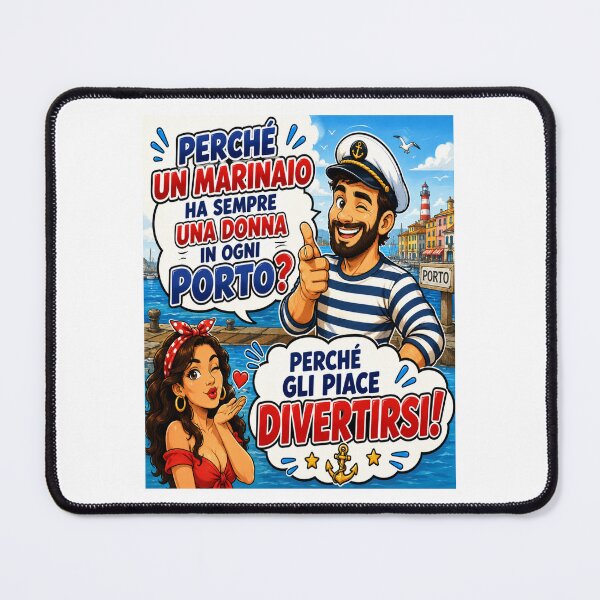 Item preview, Funny Sailor – Woman in Every Port Cartoon Joke designed and sold by RipantinaFantasy .