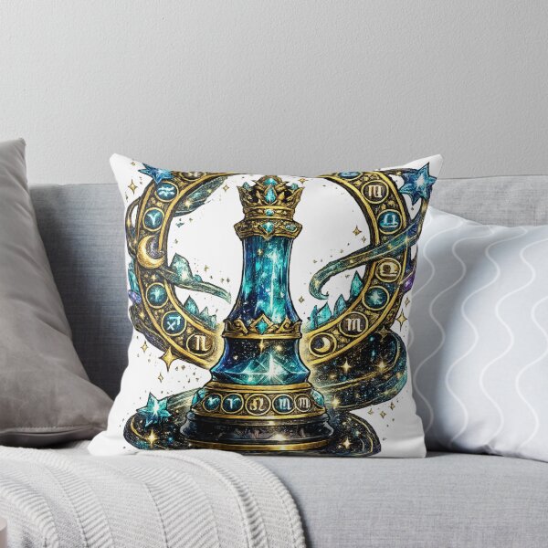Item preview, Zodiac Crystal Chess King | Celestial Astrology Piece | Fantasy Galaxy Art designed and sold by irfanshikh.