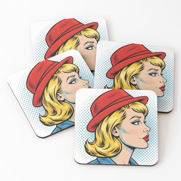 Item preview, She Was Trouble Pop Art - Blue Shirt Femme Fatale designed and sold by MAISON SYLVIE.
