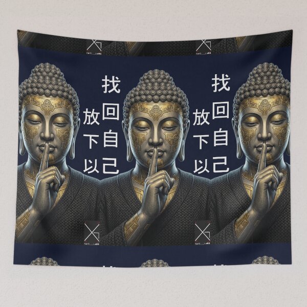 Item preview, Buda_portrait_hanzu_char_whht designed and sold by XakoLabs.