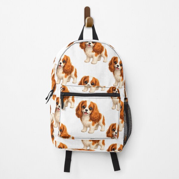 Item preview, Cute Cavalier King Charles Spaniel Puppy Illustration designed and sold by BackgroundND.