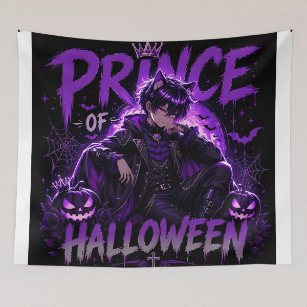 Item preview, Prince of Halloween – Gothic Anime Cat Boy designed and sold by Revyra Design .