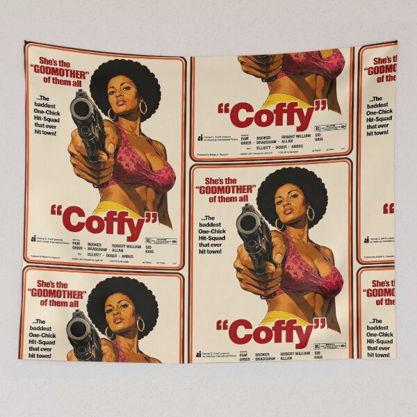 Item preview, Pam Grier Coffy Vintage Blaxploitation Movie Poster designed and sold by obstinator.