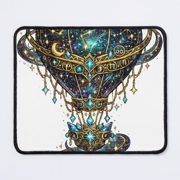 Item preview, Celestial Zodiac Hot Air Balloon | Cosmic Sky Voyage | Fantasy Astrology Art designed and sold by irfanshikh.
