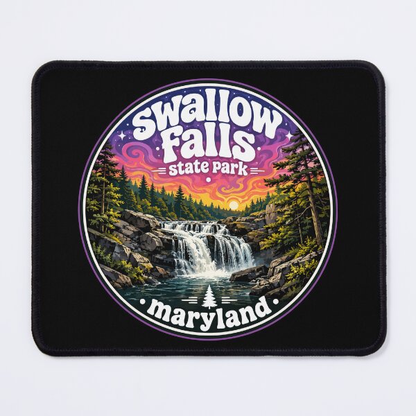 Item preview, Swallow Falls State Park Trippy Art Maryland designed and sold by TomFrontierArt.