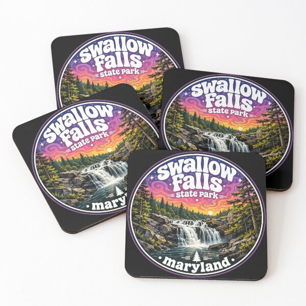 Item preview, Swallow Falls State Park Trippy Art Maryland designed and sold by TomFrontierArt.