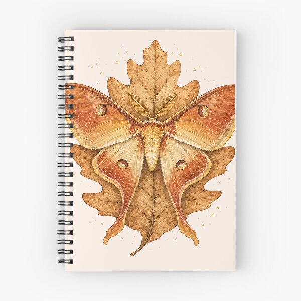 Item preview, Autumn Luna Moth Rust Gold Fall Moth Art designed and sold by DreamelleStudio.