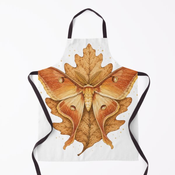 Item preview, Autumn Luna Moth Rust Gold Fall Moth Art designed and sold by DreamelleStudio.