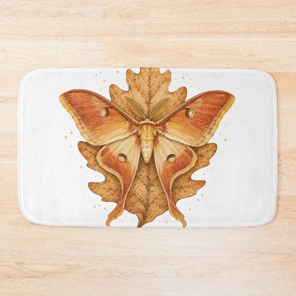 Item preview, Autumn Luna Moth Rust Gold Fall Moth Art designed and sold by DreamelleStudio.