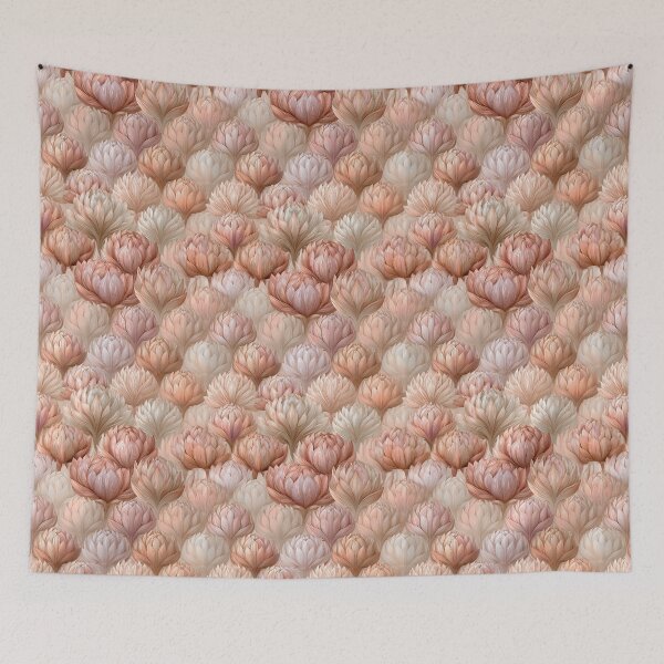 Item preview, Soft Lotus Print  - Botanical Garden Pattern - Valentines Gifts designed and sold by RoyalStarsPatts.