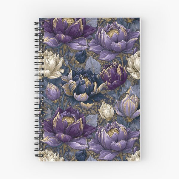 Item preview, Classic Lotus Texture  - Retro Flower Floral - Wedding Anniversary Gifts designed and sold by RoyalStarsPatts.