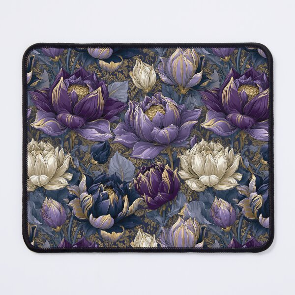 Item preview, Classic Lotus Texture  - Retro Flower Floral - Wedding Anniversary Gifts designed and sold by RoyalStarsPatts.