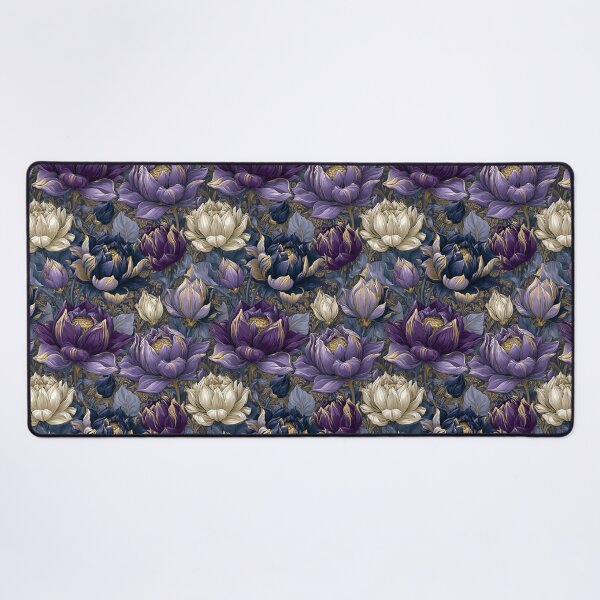 Item preview, Classic Lotus Texture - Retro Flower Floral - Wedding Anniversary Gifts designed and sold by RoyalStarsPatts.