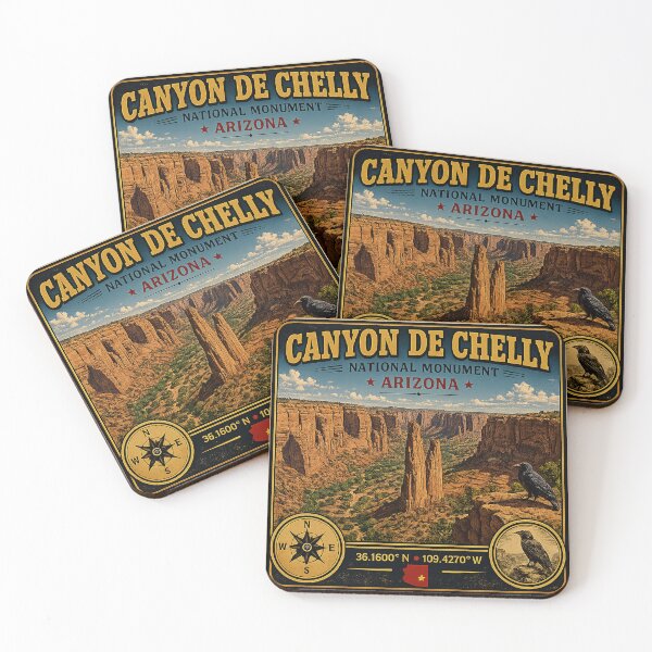 Item preview, Canyon de Chelly National Monument Vintage Travel Sticker | Arizona Canyon Adventure designed and sold by naturalsurvival.