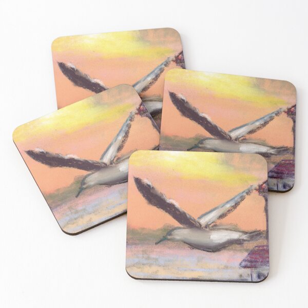 Item preview, Seagull and Lighthouse Sunset - Coastal Watercolor Painting designed and sold by WaterColorCats1.