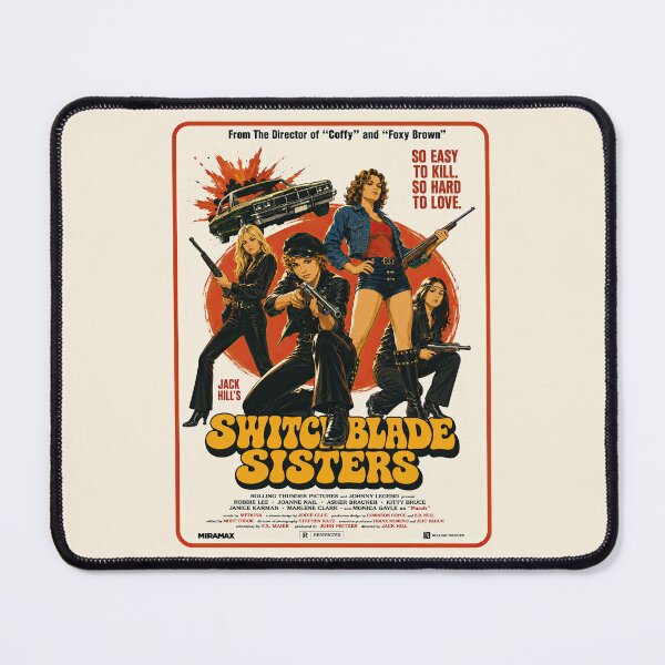 Item preview, Switchblade Sisters Jack Hill Vintage Grindhouse Movie Poster designed and sold by obstinator.