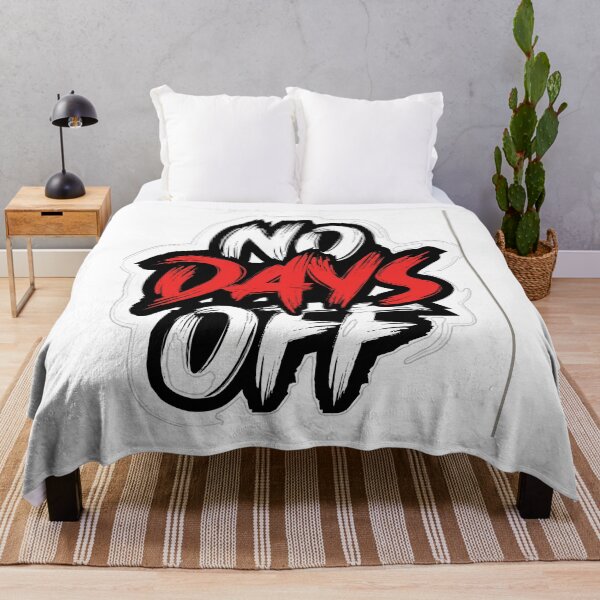Item preview, No Days Off Sticker | Hustle Motivation Quote | Gym Fitness Vinyl Sticker | Work Hard Laptop Decal | Motivational Waterproof Sticker designed and sold by MAStrends.