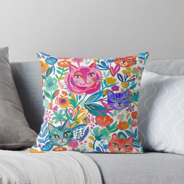 Item preview,  Modern abstract cats in a flowers pattern  designed and sold by Mevissart.