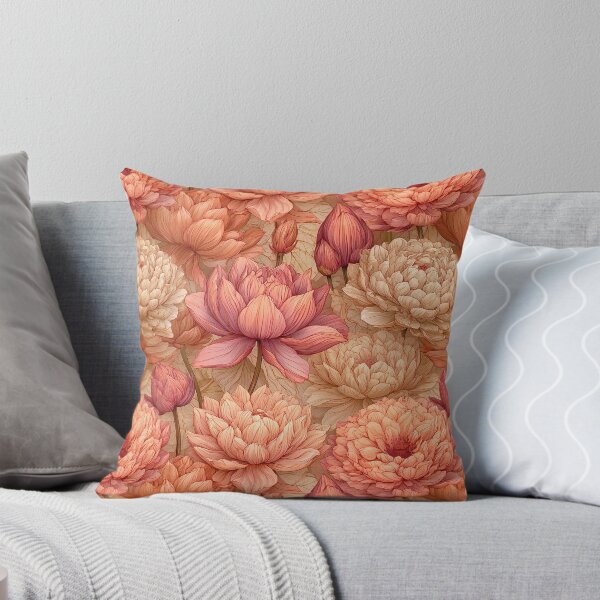 Item preview, Colorful Lotus Print  - Flower Bouquet Pattern - Wedding Gifts designed and sold by RoyalStarsPatts.